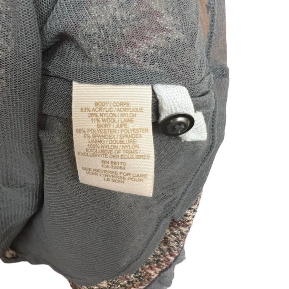 Women's Free People Vintage Look Wool Blend Swing Tank Dress Size XS - Picture 4 of 4